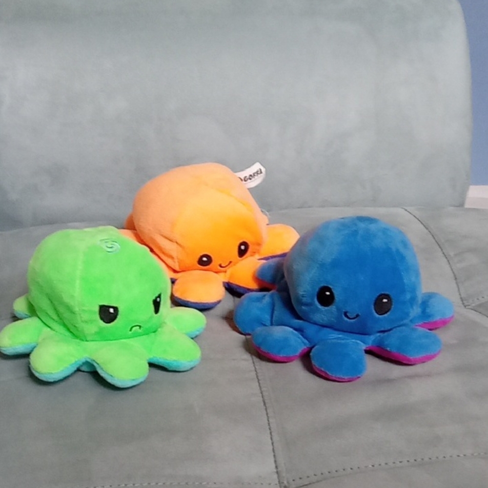 Octopus Plushie Toy Set Of 3